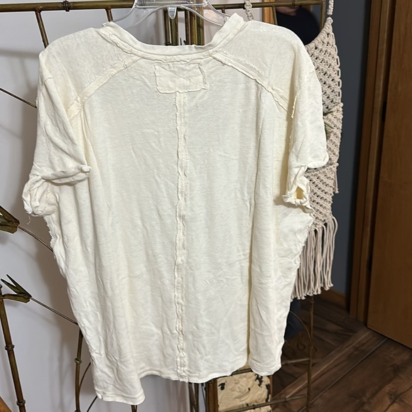 Free People BF Tee in the color Gardenia.  New with tags. - Picture 9 of 10